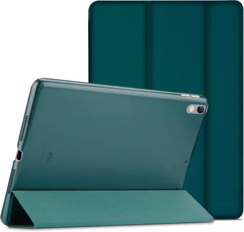 Vista 29 de ProCase Funda Inteligente para iPad Air de 10,5" 3ª Generación 2019 / iPad Pro 2017, Funda Delgada con Soporte con Parte Trasera Translúcida Negro