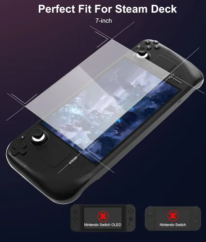 Vista 7 de rapell Paquete de 2 protectores de pantalla de cubierta de vapor, protector de vidrio ultra HD, dureza 9H, fácil de instalar con marco de guía