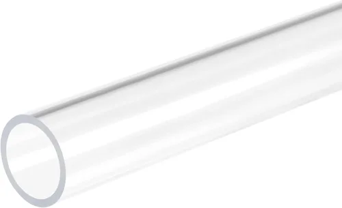 Vista 42 de MECCANIXITY Tubo de plástico rígido redondo transparente de acrílico 2 mm ID 4 mm OD 305 mm (12 ") para lámparas y linternas, sistema