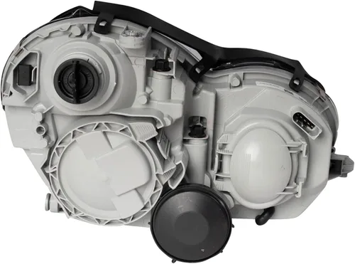 Vista 6 de TRQ Juego de Conjunto de Ensamble de Faros de 2 Piezas de Desempeño Halógeno con Marco Cromado Conductor y Lado del Pasajero Compatible con Mercedes