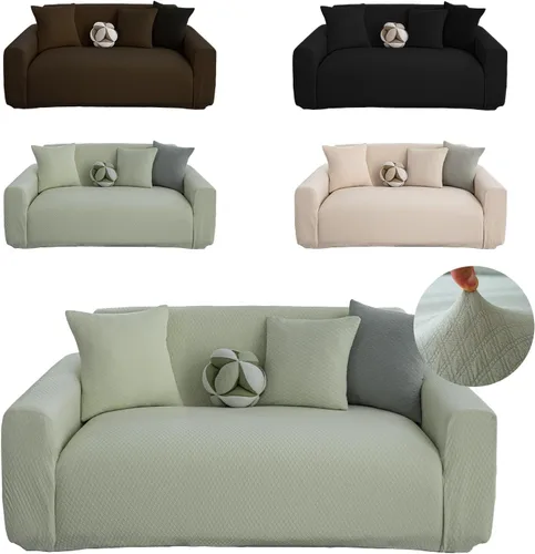 Vista 23 de Fundas Elásticas para Sofá, Fundas para Sofá de 3 Cojines Apto para Mascotas, Lavable, Protector de Muebles para Sofá con Parte Inferior Elástica