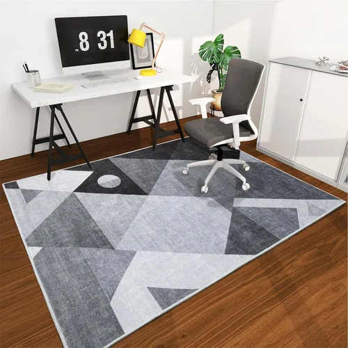 Vista 37 de Tapete para silla de oficina para suelo de madera dura, 48"x36" tapete protector de escritorio de computadora de fácil deslizamiento para silla