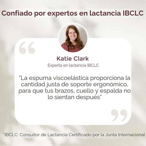 Vista 5 de Momcozy Almohada de Lactancia con Protección de Seguridad Innovadora - Espuma Viscolástica Firme y Elástica - Soporte Ergonómico y Confortable