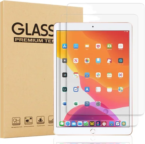 Epicgadget - Protector de pantalla de vidrio templado para iPad de 10.2 pulgadas lanzado en 2021/2020, Ultra HD transparente antiarañazos 9H dureza
