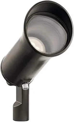 Kichler 28311 3W 25W equivalente Olde bronce de baja tensión Plugin LED Spot Light Single Fixture Iluminación de paisaje