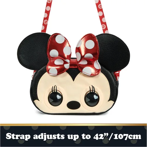 Vista 9 de Purse Pets, Disney Minnie Mouse Officially Licensed Interactive Pet Toy & Kids Purse