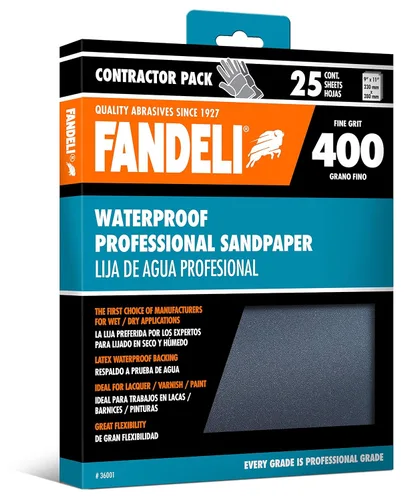 Vista 14 de Fandeli Papel de lija impermeable Surtido de granos de 120 a 2500 36 hojas 23 x 9,3 cm para pulido de coches, lijado de muebles de madera