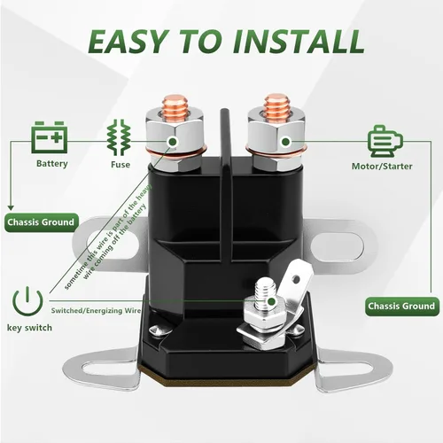Vista 2 de Solenoide de arranque 12V para Bad Boy 108-5349-00 ZT CZT MZ Giro Cero Tractor cortacésped