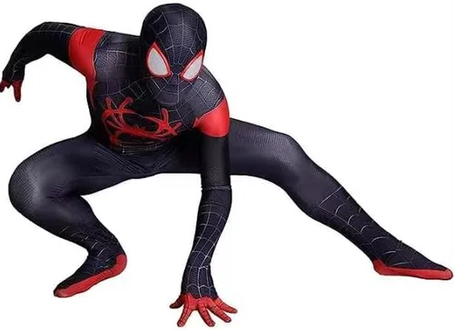 Vista 2 de Yeahfits Disfraz de superhéroe con estampado 3D de elastano, traje Zentai para adultos y niños