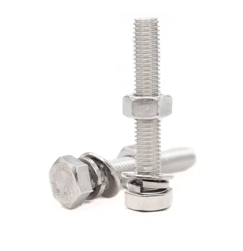 Vista 17 de binifiMux 1 paquete M10 x 170mm Tornillos hexagonales pernos hexagonales con tuercas hexagonales M10 arandelas planas/arandelas de resorte