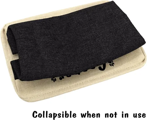 Vista 5 de PET ARTIST Cesta plegable de almacenamiento de juguetes para perros con nombre personalizado de la mascota, caja de almacenamiento rectangular