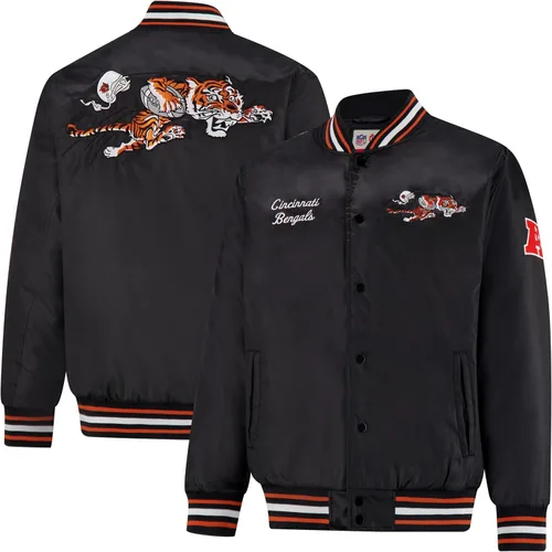 Vista 9 de Ultra Game Chaqueta de satén oficial de la NFL Supreme Heritage para hombre