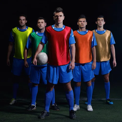 Vista 6 de Pecheras de práctica - Chaleco para niños, jóvenes y adultos (12 unidades)