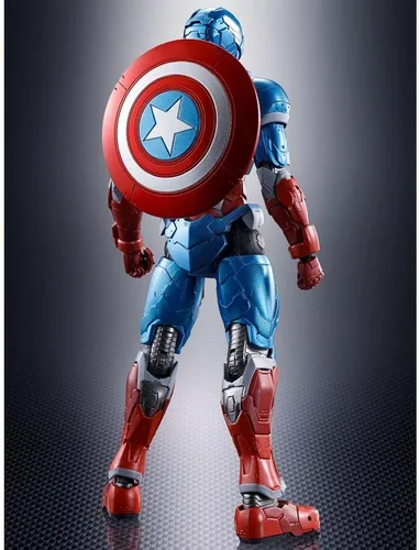 Vista 4 de TAMASHII NATIONS - Tech-On Avengers - Capitán América (Tech-On Avengers), Figura de acción de Bandai Spirits S.H.Figuarts