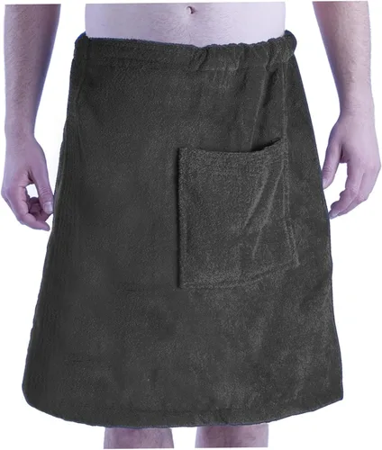 Vista 4 de BY LORA byLora - Cubierta de ducha para hombre, piscina, spa, baño, salón, viajes, talla S, M, azul marino