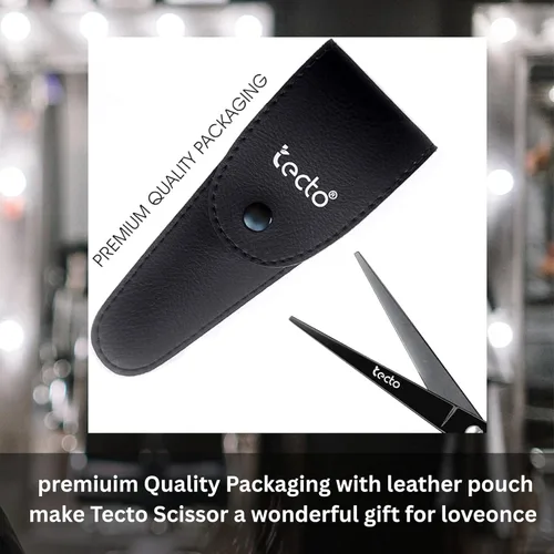 Vista 5 de Tecto Tijeras de peluquero, tijeras profesionales de 6.6 pulgadas de acero inoxidable para cortar el cabello, tijeras de corte de pelo extra