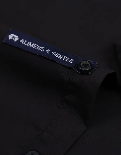 Vista 3 de Alimens & Gentle - Camisas de vestir, puños regulares, ajuste normal (Gemelos incluidos)