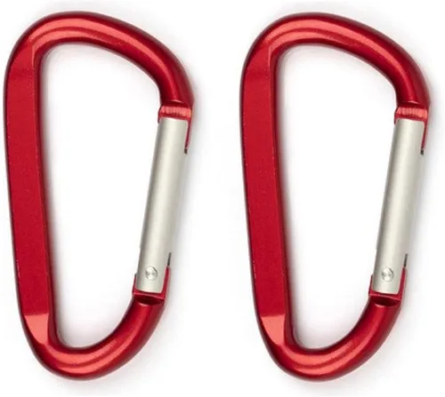 Vista 16 de LESHIRY Mosquetón grande de 3 pulgadas en aluminio, forma D, Premium, duradero, con clip para llavero, gancho de anillo en D, accesorios