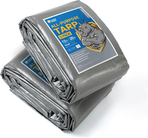 Vista 56 de GUARD SHIELD - Lona resistente, impermeable, de polietileno, gruesa, resistente a los rayos ultravioleta, con ojales, para exteriores, 6 x 8 pies