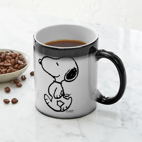Vista 6 de CafePress Peanuts Snoopy - Taza mágica de cerámica, taza de té, 11 onzas