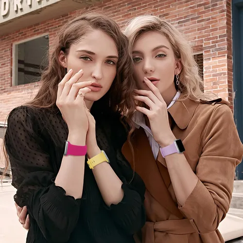 Vista 5 de Correa deportiva compatible con Apple Watch de 38 mm, 40 mm, 41 mm, 42 mm, 44 mm, 45 mm, 46 mm, 49 mm, unisex, accesorio de correa de repuesto