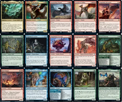 Vista 2 de Elite Commander Miirym Copy Dragons Deck - Temur - Rojo Azul Verde - EDH - Miirym, Sentinel Wyrm - 100 cartas - Magic The Gathering Deck - Muy fuerte