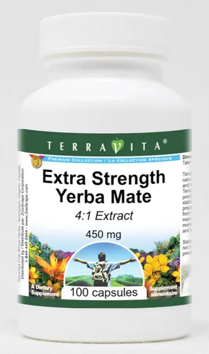 Extracto extra fuerte de yerba mate 4:1 - 450 mg (100 cápsulas, ZIN: 511082) - Paquete de 3
