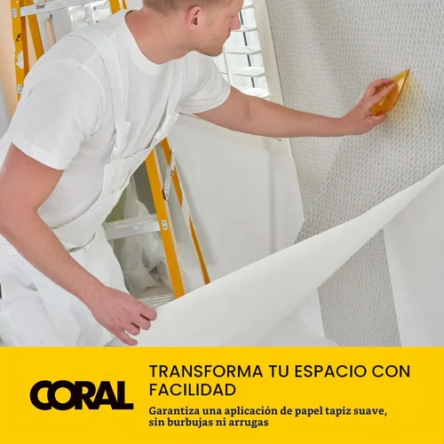 Vista 5 de CORAL Paperwiz 69500 - Papel tapiz 3 en 1, herramienta de alisado de costuras lisas y recortes, papel de pared, kit de aplicación más suave