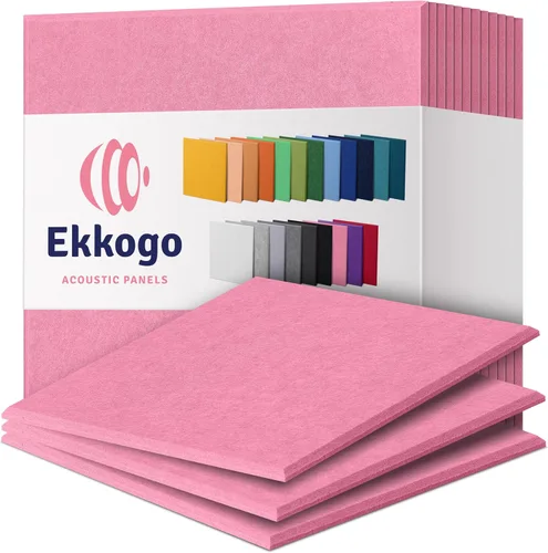 Vista 46 de Paneles acústicos de alta densidad para amortiguar sonidos, forma hexagonal, paquete de 12 unidades de 14" x 12.1" x 0.4", color turquesa océano