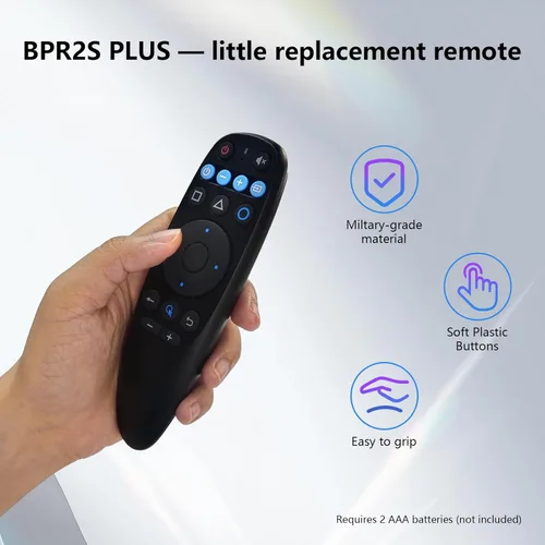 Vista 4 de BOXPUT BPR2S Plus Android Universal Remote with Air Mouse, BT Voice Remote 2.4G USB Remote Control Support IR Learning 6-Axis Gyro for Android TV