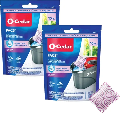 Vista 9 de O-Cedar Paquetes de limpieza de piso 20 unidades con aroma cítrico 10 unidades (2 paquetes)