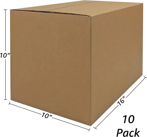 Vista 2 de uBoxes Paquete de cajas de mudanza de 16 x 10 x 10 pulgadas (cajas pequeñas, paquete de 10)