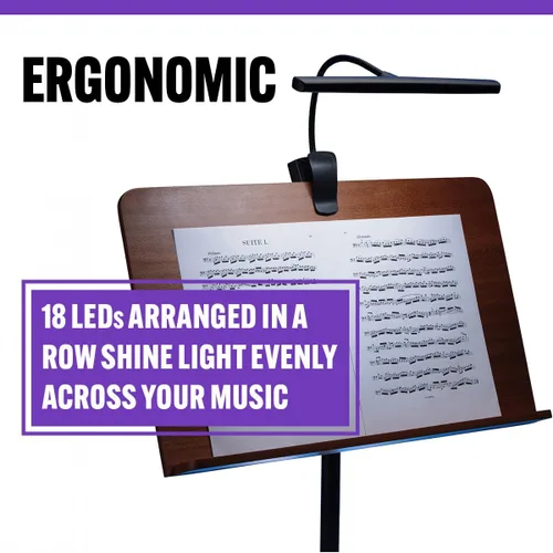 Vista 6 de Luz de orquesta recargable por USB LED518 en el escenario