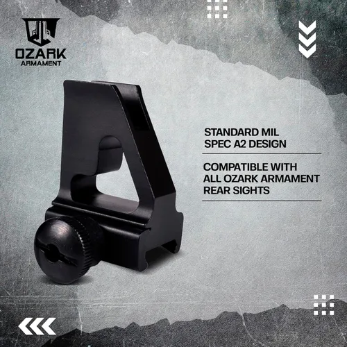 Vista 4 de OZARK ARMAMENT A2 Front Sight - Fixed Iron Sights - All Metal Rifle Sights - Gun Sights Designed to Mount on Picatinny Iron Sight Rail