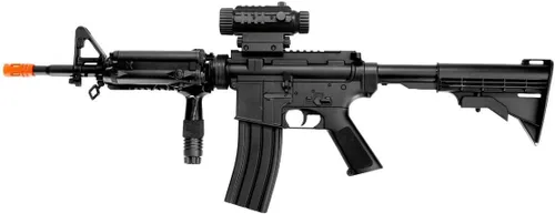 Well D92H M4A1 Airsoft Pistola de rifle eléctrico AEG Full Auto con accesorios tácticos
