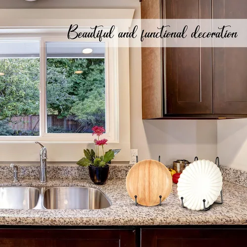 Vista 6 de 12 soportes de placa para exhibición de metal soporte de caballete de fotos soporte de libro soporte de placa para caballetes de exhibición