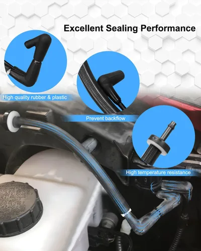 Vista 4 de Ensamblaje de Válvula de Retención de Línea de Vacío de Buje de Bloqueo Automático FL3Z-3A788-B Compatible con Determinados Modelos Ford/Lincoln
