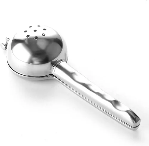 Vista 7 de COHEALI Handheld Stainless Steel Lemon Squeezer Manual Fruit Juicer Portable Citrus Press for Kiwi Mango Watermelon Easy to Clean Non-electric