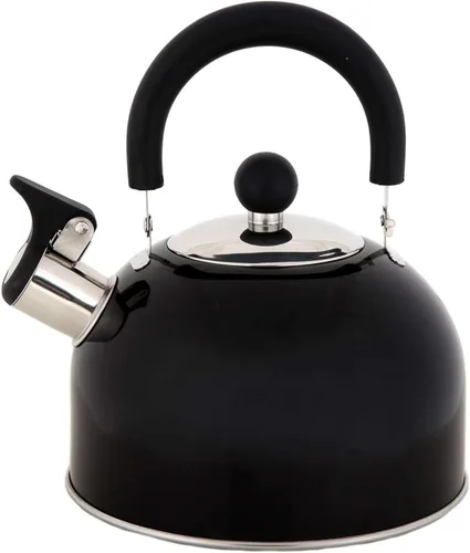 Vista 14 de Lily's Home - Hervidor de té silbante de acero inoxidable de 2 cuartos de galón, el perfecto hervidor de té y agua para tu estufa, hogar