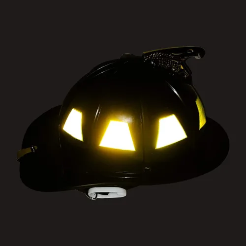 Calcomanías reflectantes retro para casco trapezoidal, 2.25 x 1.75 pulgadas, paquete de 25