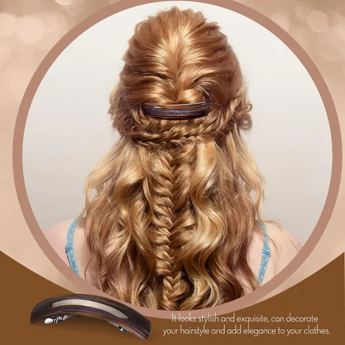 Vista 4 de WILLBOND - 6 piezas de horquillas para mujer, grandes horquillas de pelo con pinzas francesas, cierre retro, regalos para mamá, accesorios