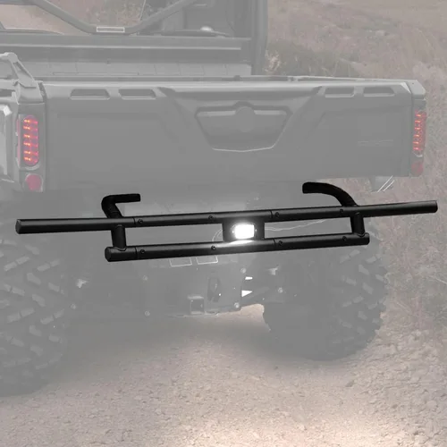 Vista 9 de A & UTV PRO Parachoques Trasero para Can-Am Defender HD5 HD8 HD7 HD9 HD10 Max 2016-2024, Parachoques Trasero de Servicio Pesado Defensa contra