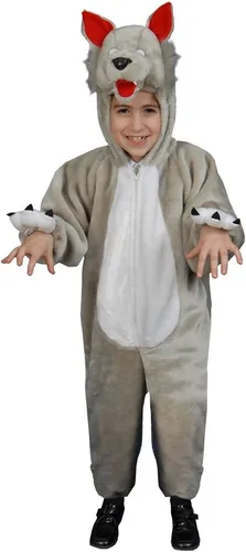 Dress Up America Disfraz de lobo para niños, conjunto de hombre lobo para niños y niñas, disfraz aterrador de Halloween