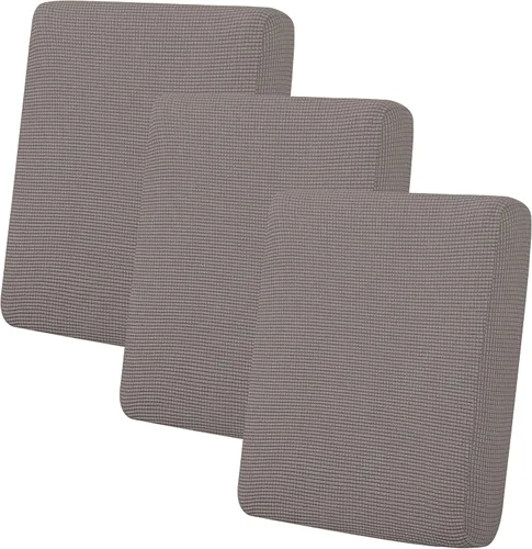 Vista 66 de Easy-Going - 4 Fundas de cojín elásticas para sofá seccional, izquierda/derecha, en forma de L, funda de asiento antideslizante, suave