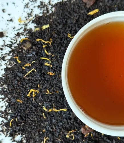 Vista 5 de Osmans Té negro melocotón y albaricoque – Hoja suelta premium, mezcla afrutada y audaz, 3 onzas