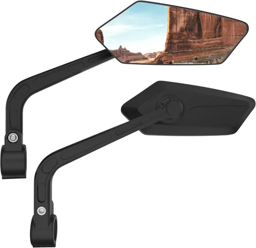 Vista 8 de Espejo de bicicleta para manillar Lente de vidrio resistente a los arañazos Blu-ray Espejos retrovisores de bicicleta para bicicleta eléctrica