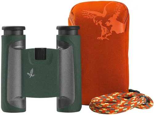 Vista 13 de SWAROVSKI OPTIK - Prismáticos de bolsillo de 8 x 25 CL con oculares torcidos y gran campo de visión (verde, bolsa de campo de naturaleza salvaje)