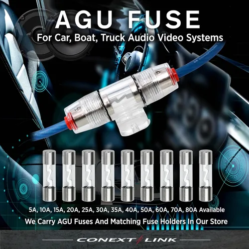 Vista 8 de Conext Link Fusible AGU5-10 Níquel 5 Amp AGU Paquete de 10