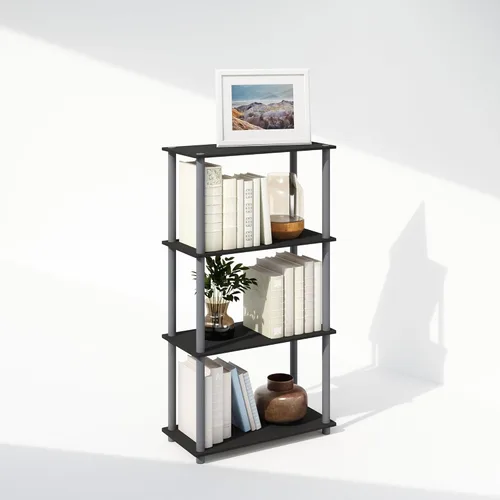 Vista 10 de Furinno Turn-N-Tube - Estantería de libros, estantería de 5 niveles, librero con estante de exhibición compacto multiuso, 11.6 x 23.6 x 57.4