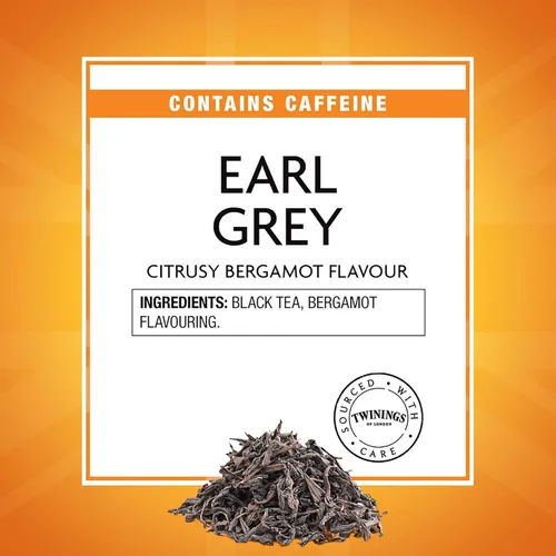 Vista 4 de Twinings Té Earl Grey, té suelto, latas de 7.05 oz